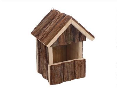 Nichoir en rondin de bois