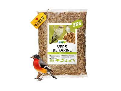 Sachet de vers de farine séchés