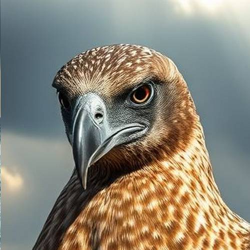 Portrait of a Great Skua, showing its massive build.