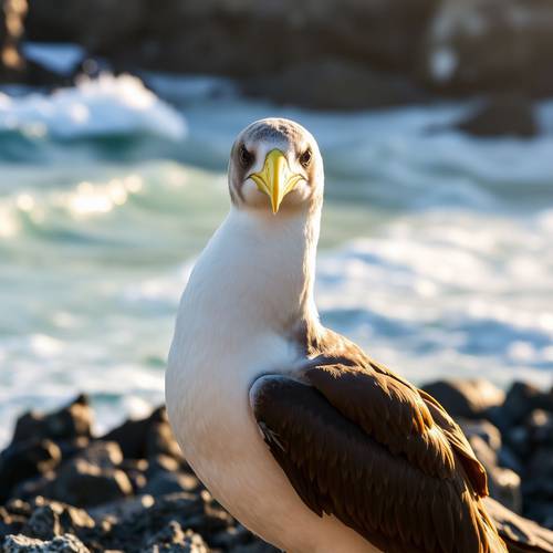 Portrait of a Scopoli's Shearwater.