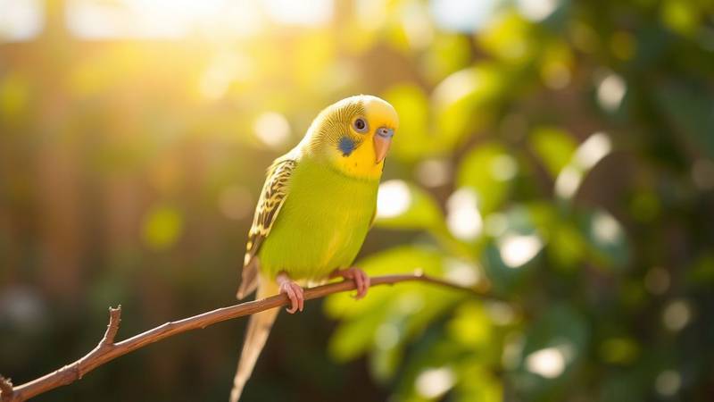 A small Budgerigar.